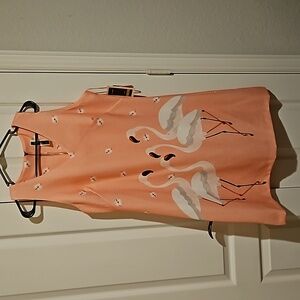 Flamingo print dress
